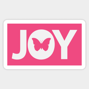 Joy being joyful - Text design Sticker